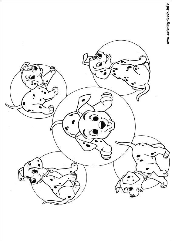 101 Dalmatians coloring picture